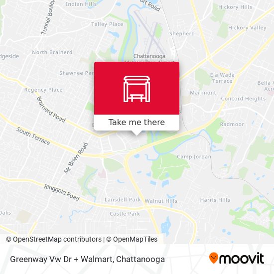 Greenway Vw Dr + Walmart map