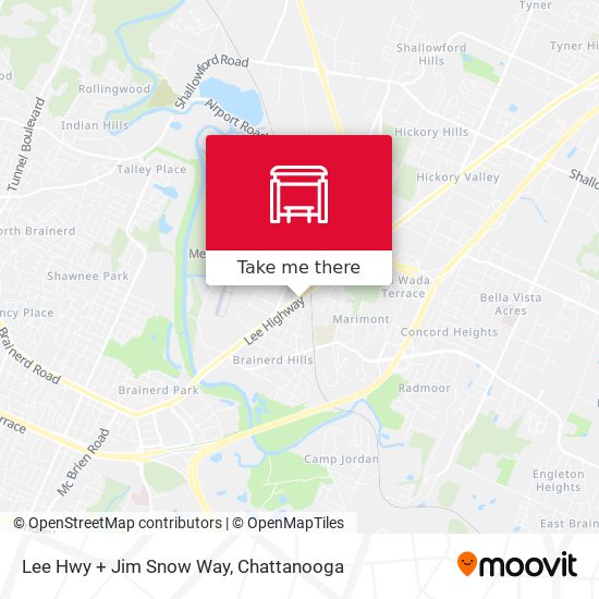 Mapa de Lee Hwy + Jim Snow Way
