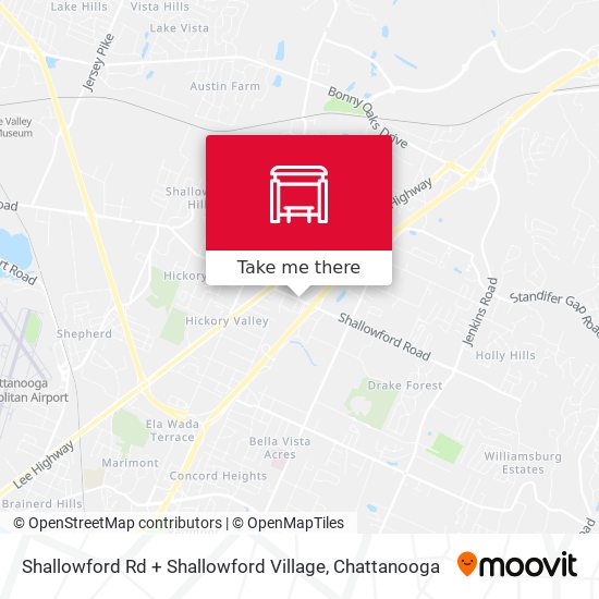 Shallowford Rd + Shallowford Village map
