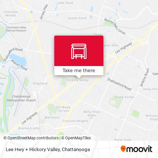 Lee Hwy + Hickory Valley map