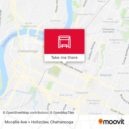 Mapa de Mccallie Ave + Holtzclaw
