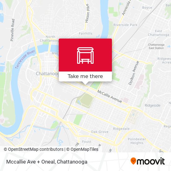 Mapa de Mccallie Ave + Oneal