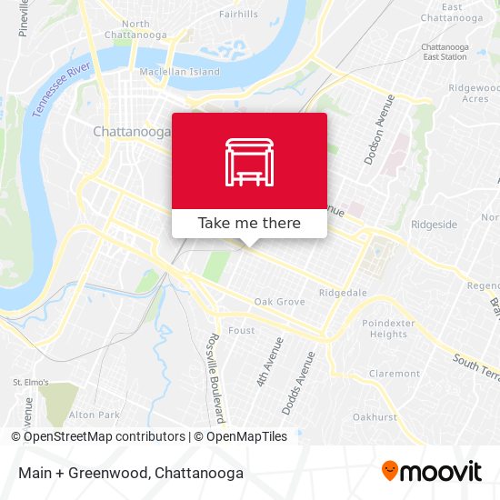 Main + Greenwood map