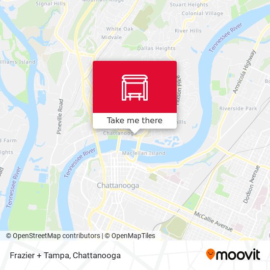 Frazier + Tampa map