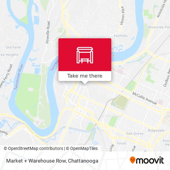 Market + Warehouse Row map