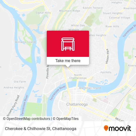 Cherokee & Chilhowie St map