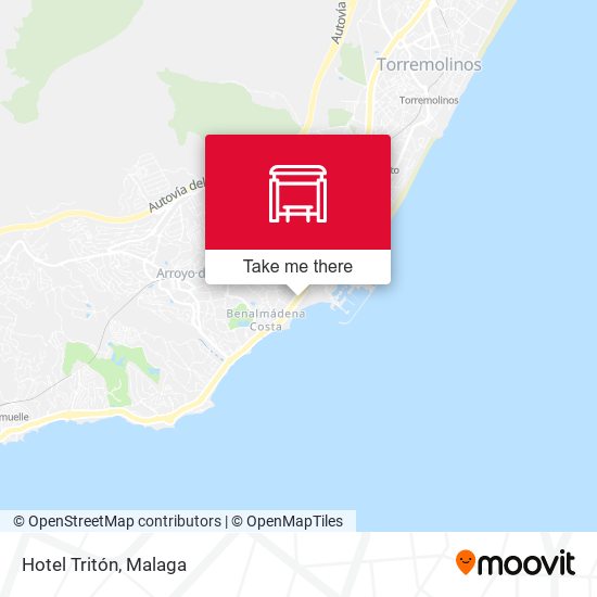 Hotel Tritón map