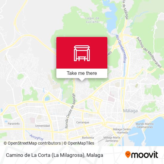 Camino de La Corta (La Milagrosa) map