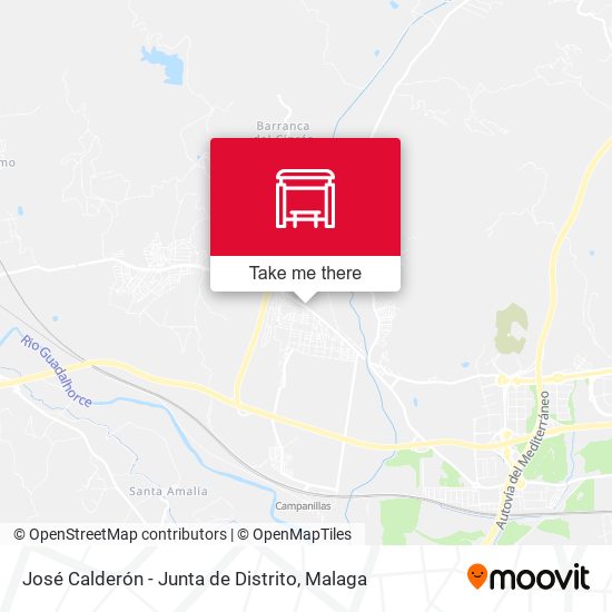 mapa José Calderón - Junta de Distrito