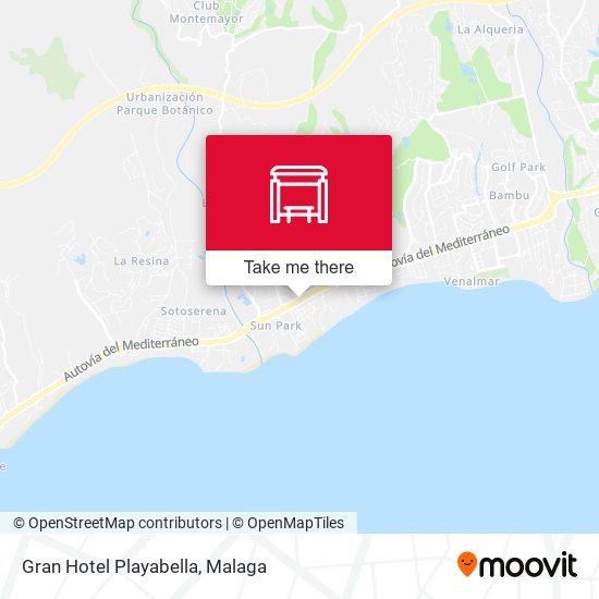 mapa Gran Hotel Playabella