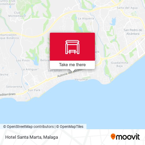 mapa Hotel Santa Marta