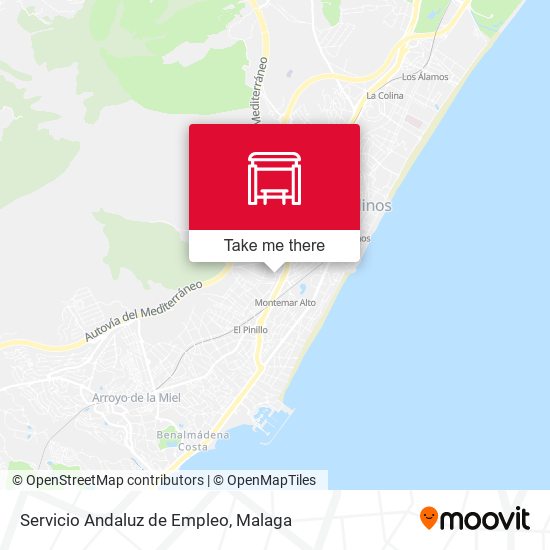 Servicio Andaluz de Empleo map