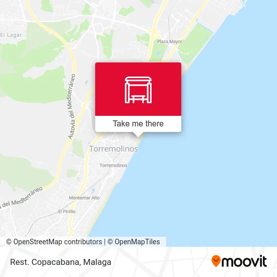 Rest. Copacabana map