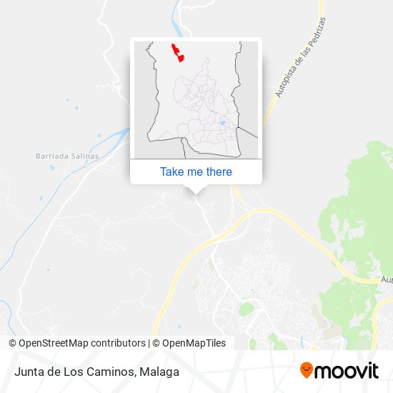mapa Junta de Los Caminos