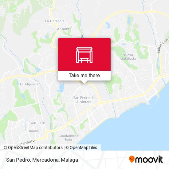 San Pedro, Mercadona map