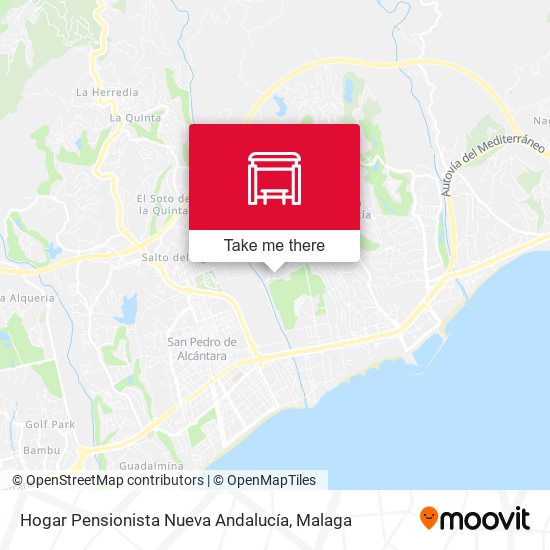 Hogar Pensionista Nueva Andalucía map