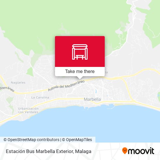 mapa Estación Bus Marbella Exterior