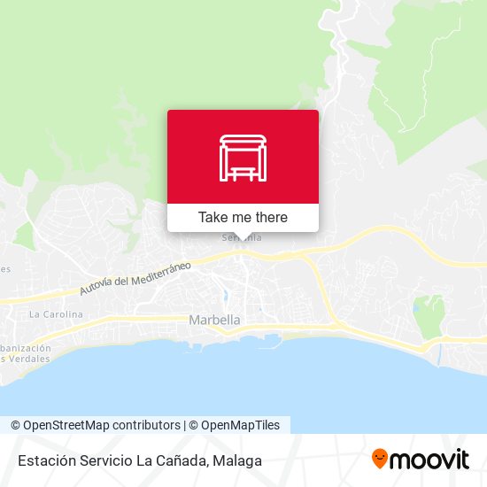 mapa Estación Servicio La Cañada