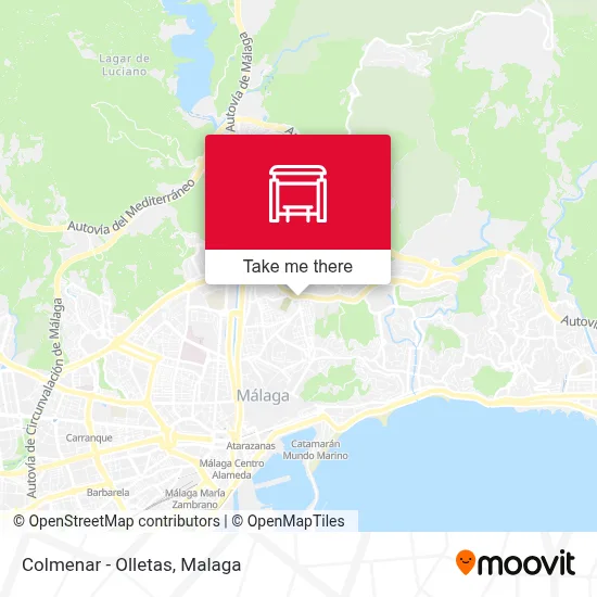 Colmenar - Olletas map