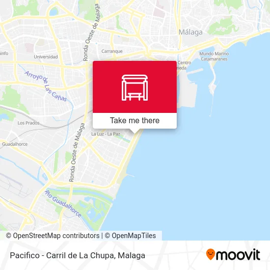 Pacifico - Carril de La Chupa map