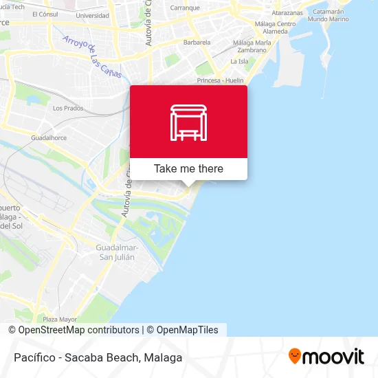 Pacífico - Sacaba Beach map