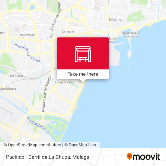 Pacifico - Carril de La Chupa map