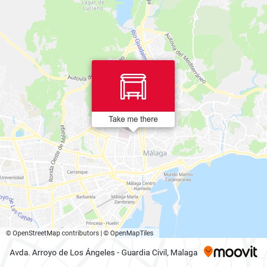 Avda. Arroyo de Los Ángeles - Guardia Civil map