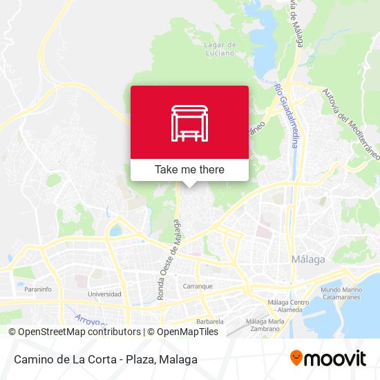 Camino de La Corta - Plaza map