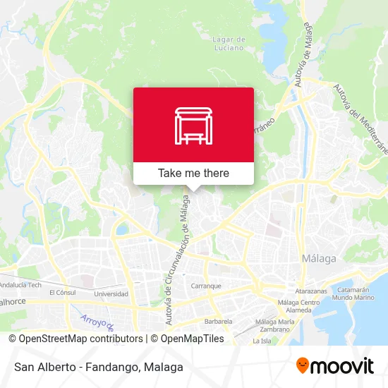 San Alberto - Fandango map
