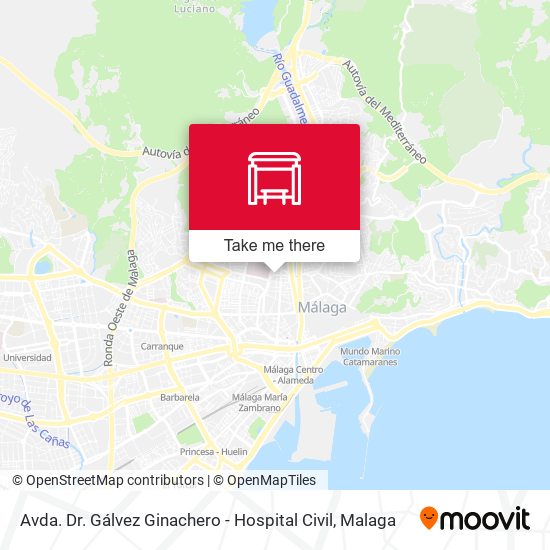 mapa Avda. Dr. Gálvez Ginachero - Hospital Civil