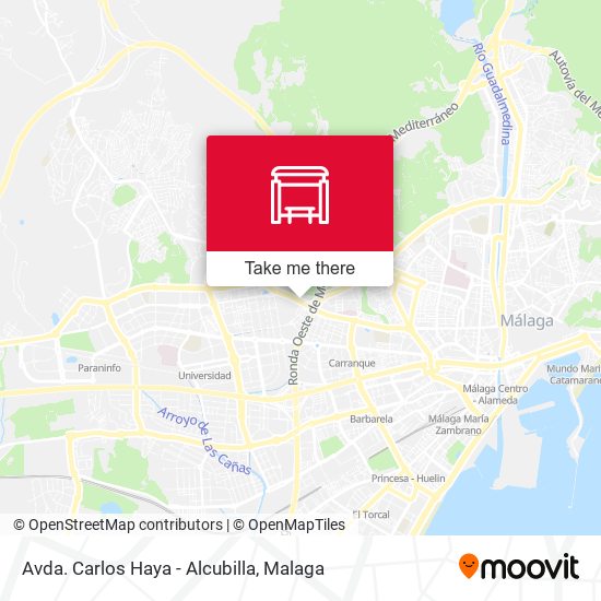 Avda. Carlos Haya - Alcubilla map