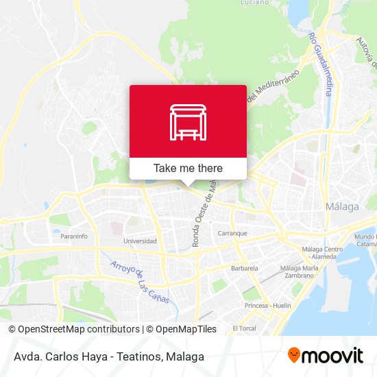 Avda. Carlos Haya - Teatinos map