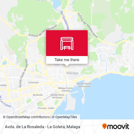 Avda. de La Rosaleda - La Goleta map