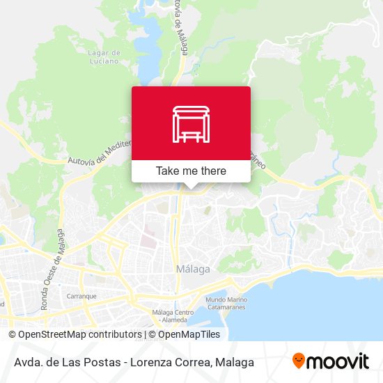 Avda. de Las Postas - Lorenza Correa map
