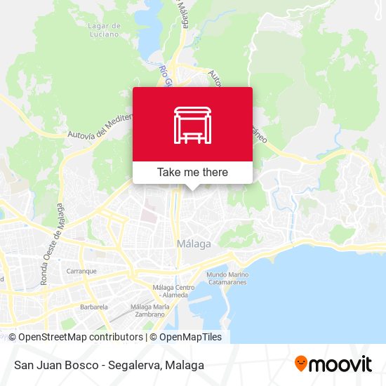 San Juan Bosco - Segalerva map