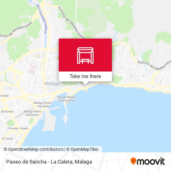 Paseo de Sancha - La Caleta map