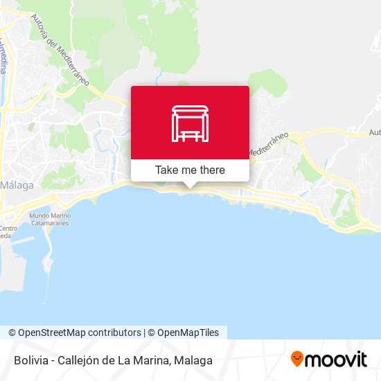 mapa Bolivia - Callejón de La Marina