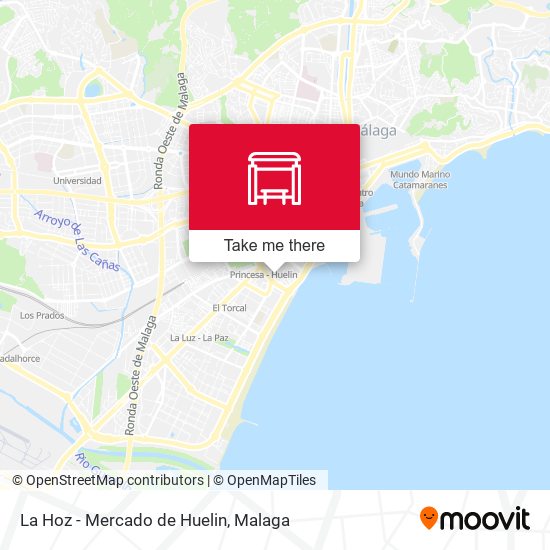 La Hoz - Mercado  de Huelin map