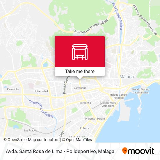 Avda. Santa Rosa de Lima - Polideportivo map