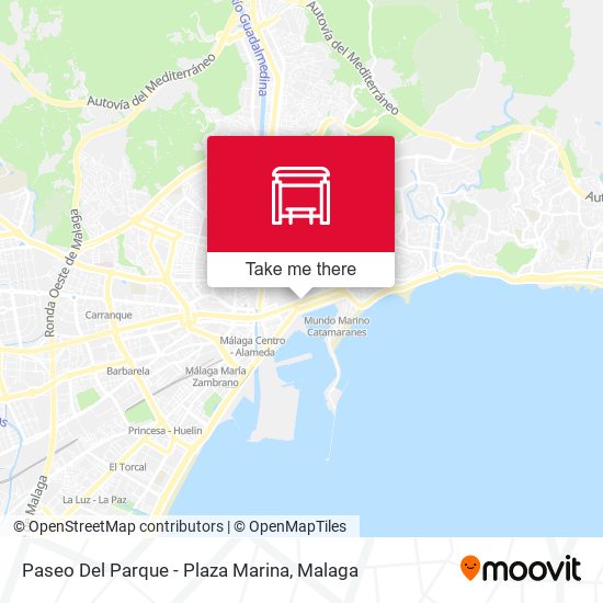 mapa Paseo Del Parque - Plaza Marina