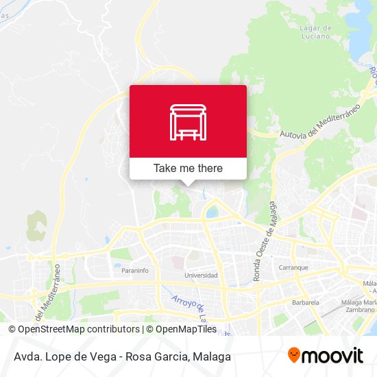 Avda. Lope de Vega - Rosa Garcia map