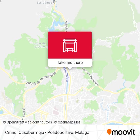 mapa Cmno. Casabermeja - Polideportivo