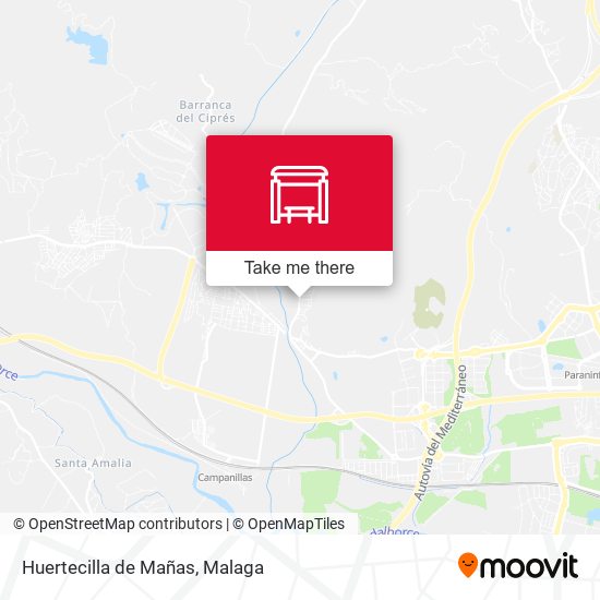 Huertecilla de Mañas map