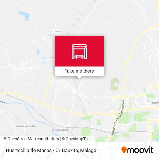 Huertecilla de Mañas - C/ Bauxita map