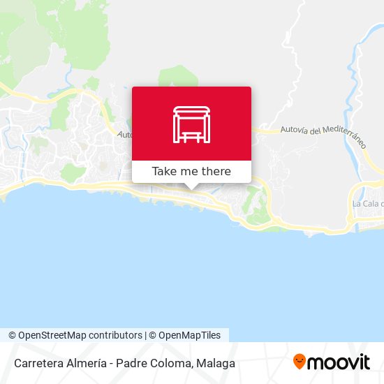 Carretera Almería - Padre Coloma map