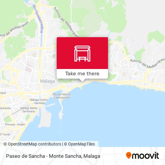 Paseo de Sancha  - Monte Sancha map