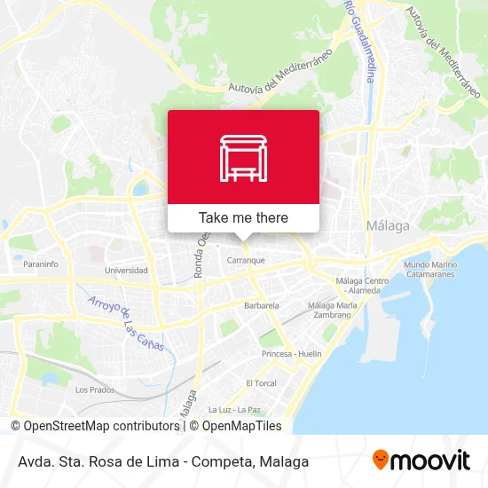 Avda. Sta. Rosa de Lima - Competa map