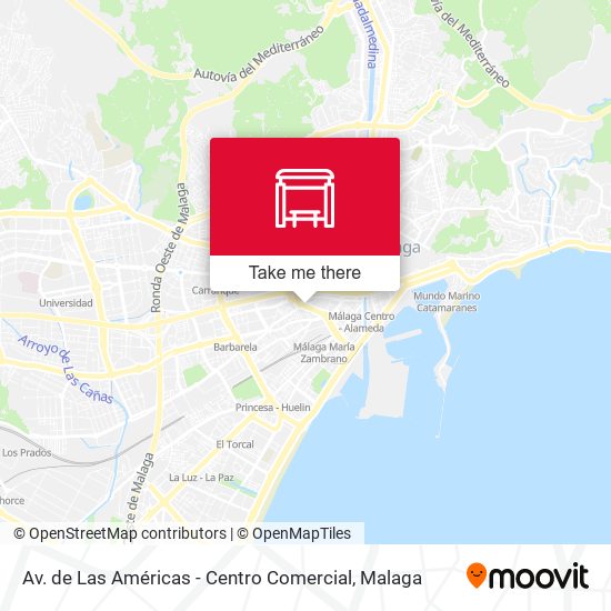 mapa Av. de Las Américas - Centro Comercial