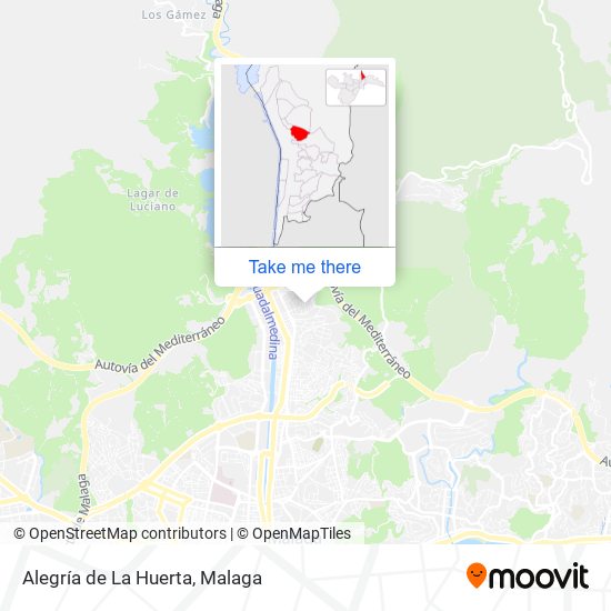 Alegría de La Huerta map