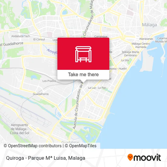 Quiroga - Parque Mª Luisa map